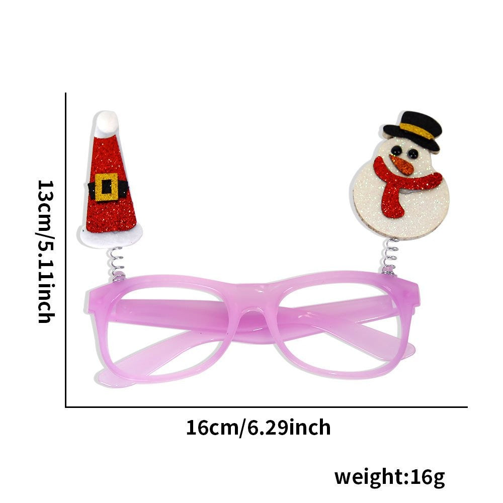 Santa Christmas Tree Pom-Pom Glasses 4