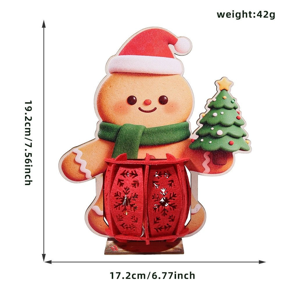 Santa Claus LED Cage Figurine (Without LED) Ornament 2