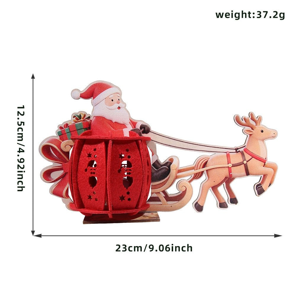 Santa Claus LED Cage Figurine (Without LED) Ornament 6