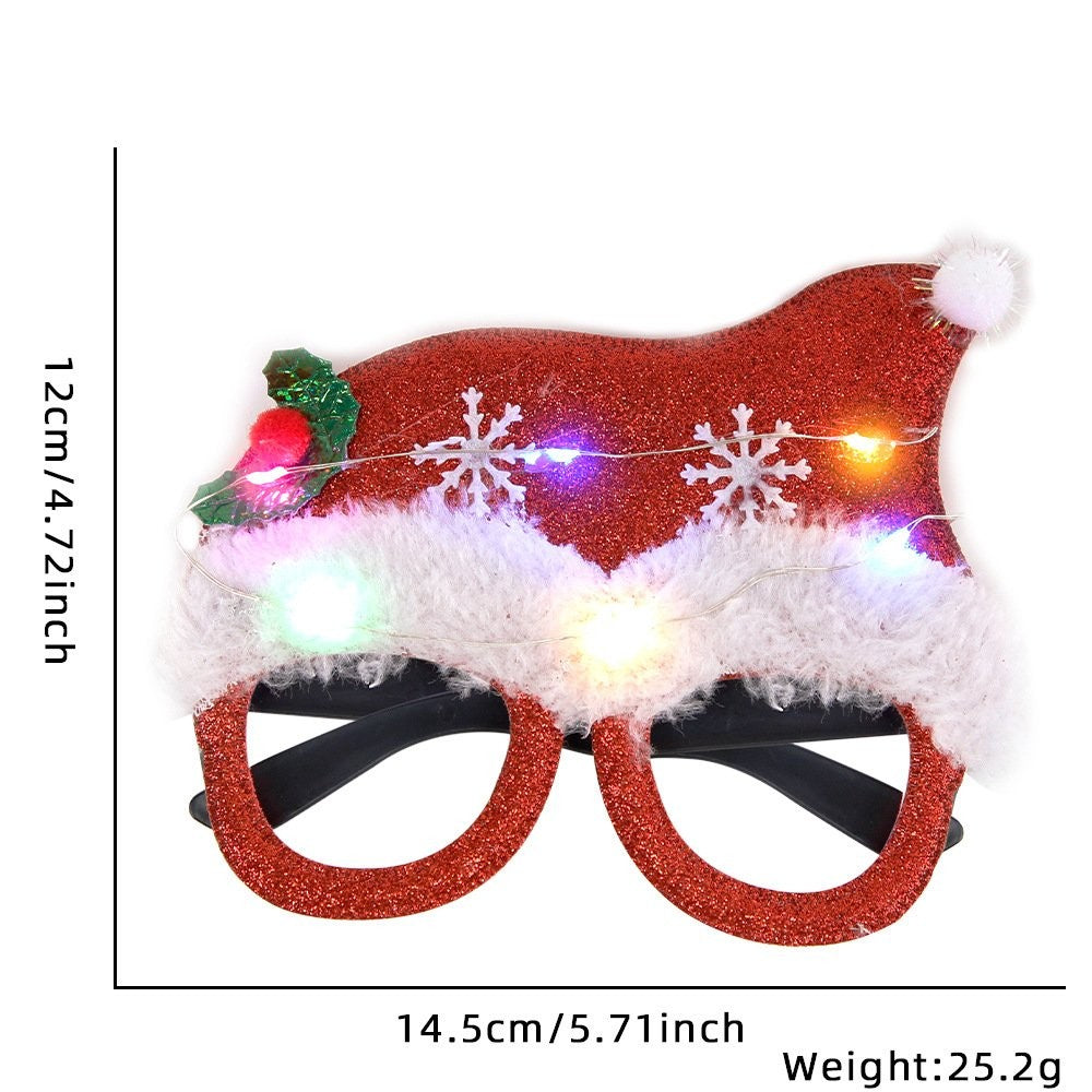 Santa Hat Style (with LED) Glasses