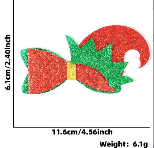 Santa Leg Bow Hair Clip 6.1*11.6cm