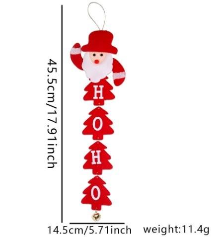 SAUDE Letter Santa Ornament 4