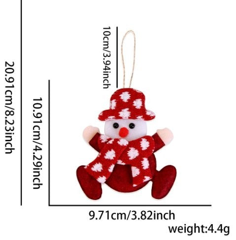 Scarf Snowman Ornament