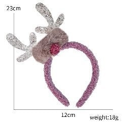 Silver Antler Headband 23*12cm