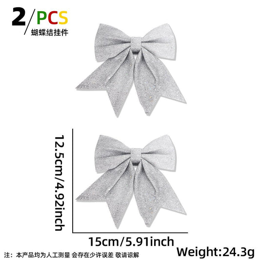 Silver Bow (2 Pc / Bag)