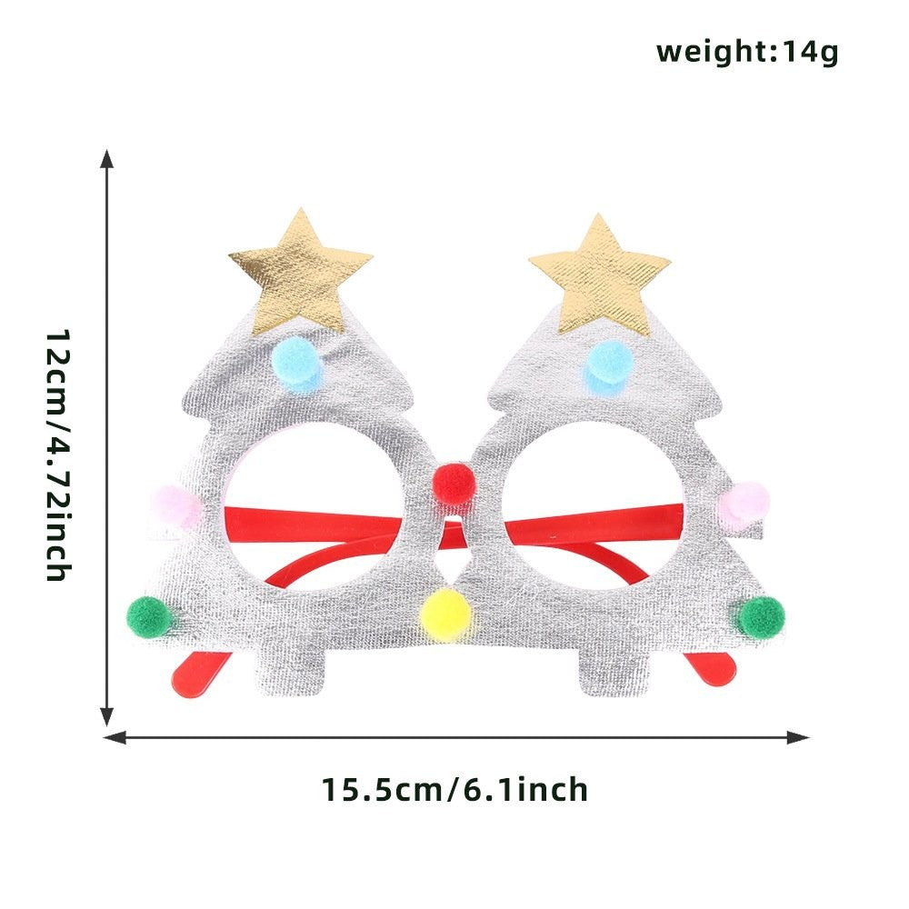 Silver Christmas Tree Glasses