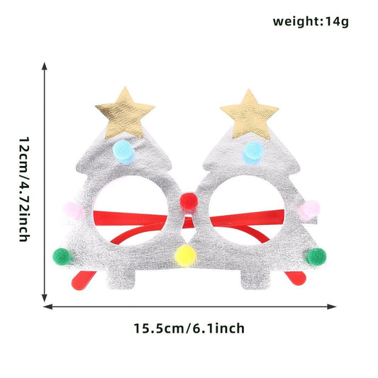 Silver Christmas Tree Glasses