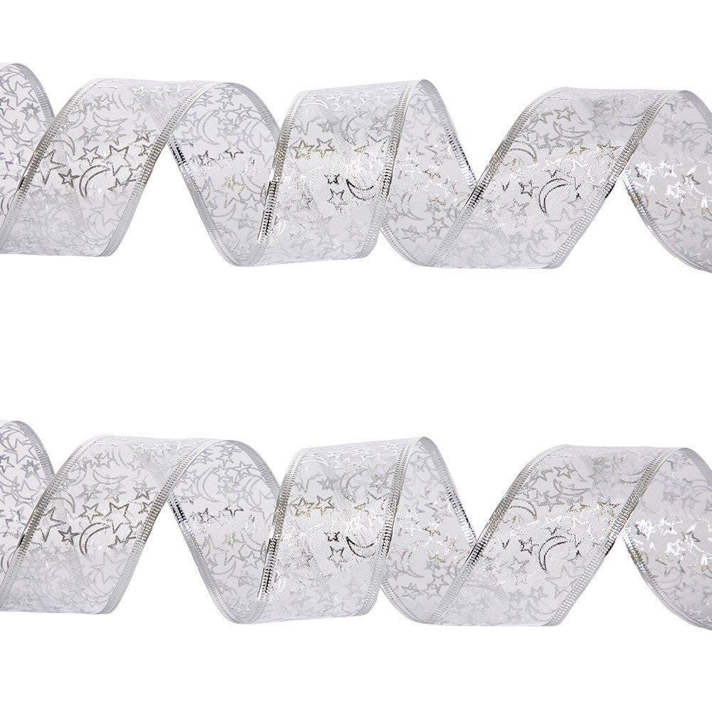 Silver Mesh (5cm) Ribbon 2M