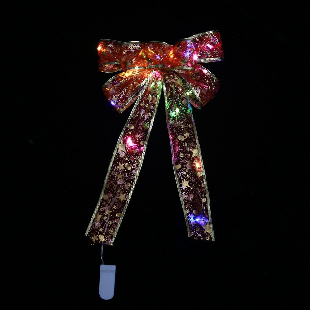 Silver Printed Bow + Colorful LED 4