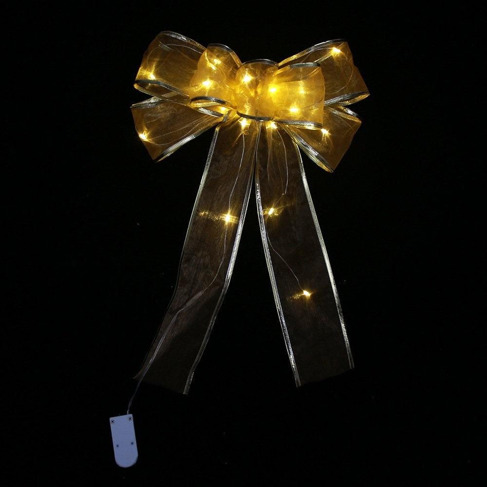 Silver Printed Bow + Warm Color LED 4