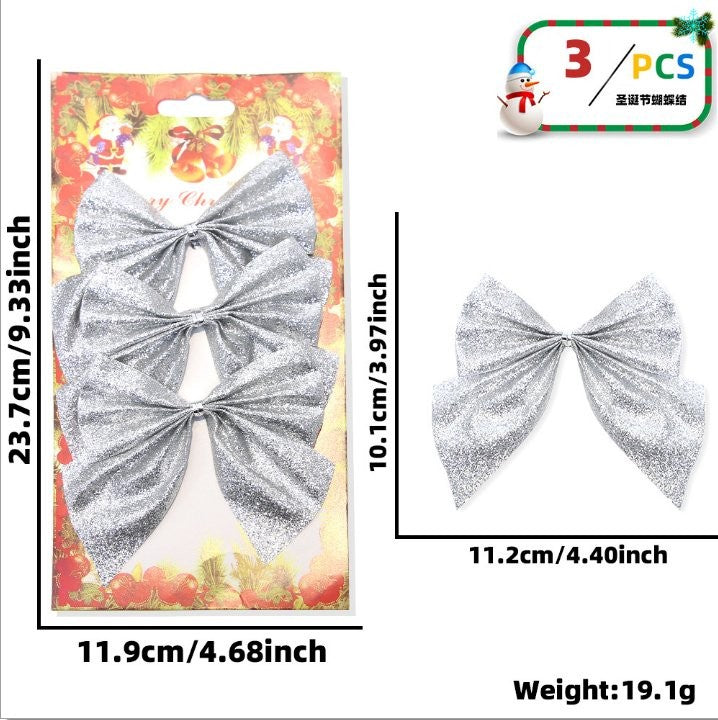 Silver Small Bow (3 Pc / Board)