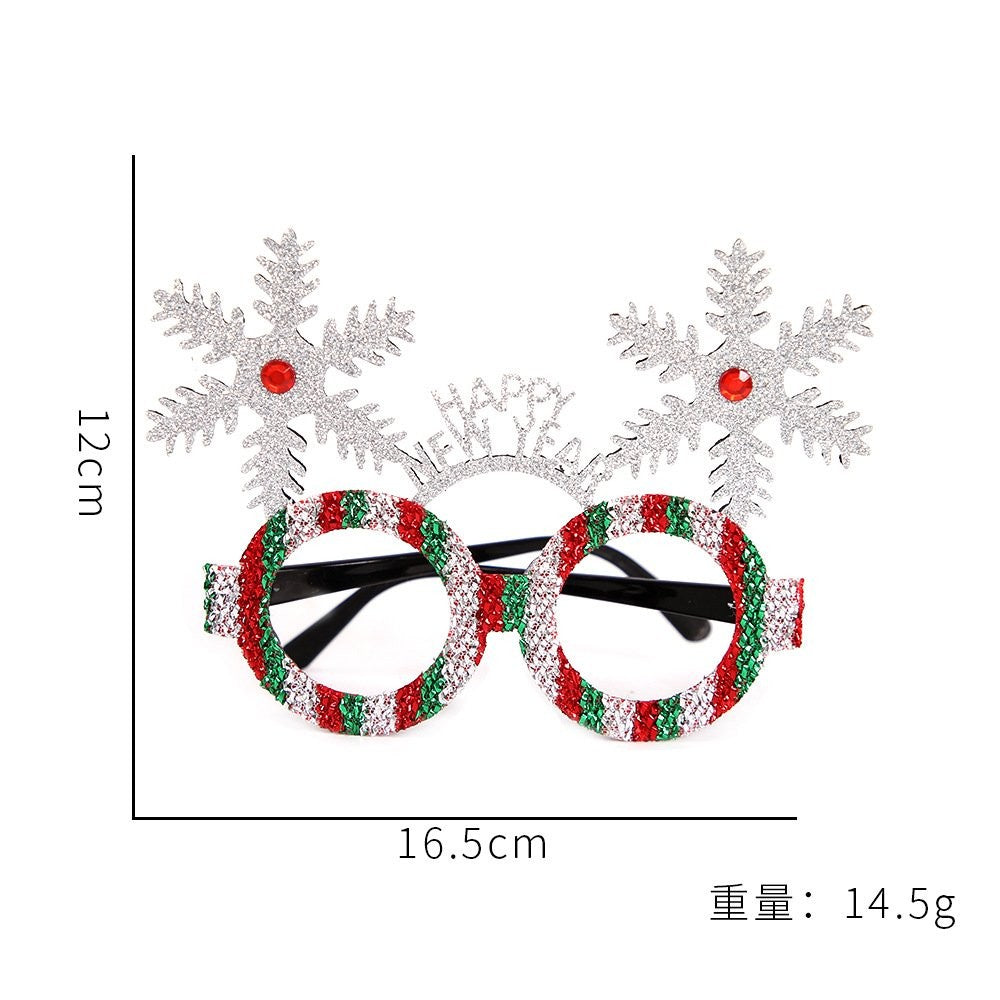 Silver Snowflake Glasses