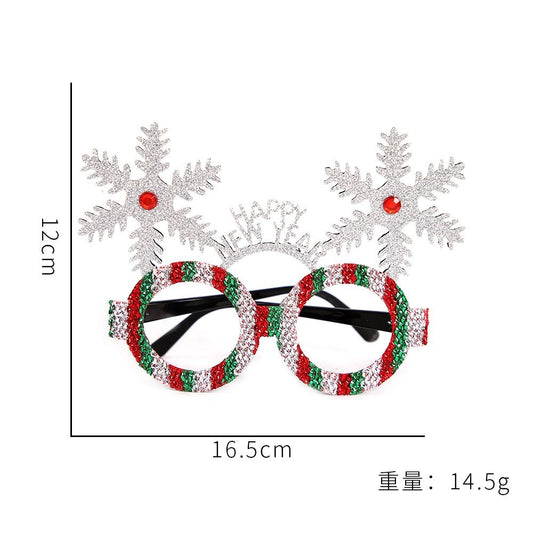 Silver Snowflake Glasses