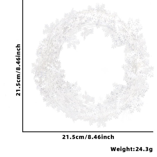 Snowflake Tinsel Iron Wire Length Approx. 7.5M