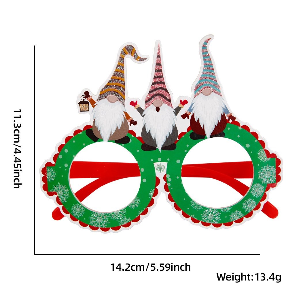 Snowman Christmas Tree Red Glasses Frame 6