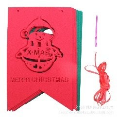 Snowman Square Flag Bunting