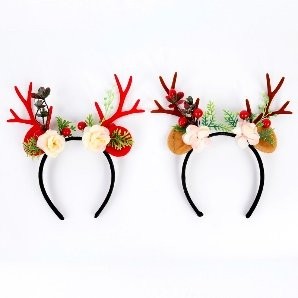 Two Pcs Flower Medium Antler Head Bopper