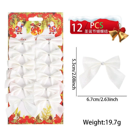 White Small Bow (12 Pc / Board)