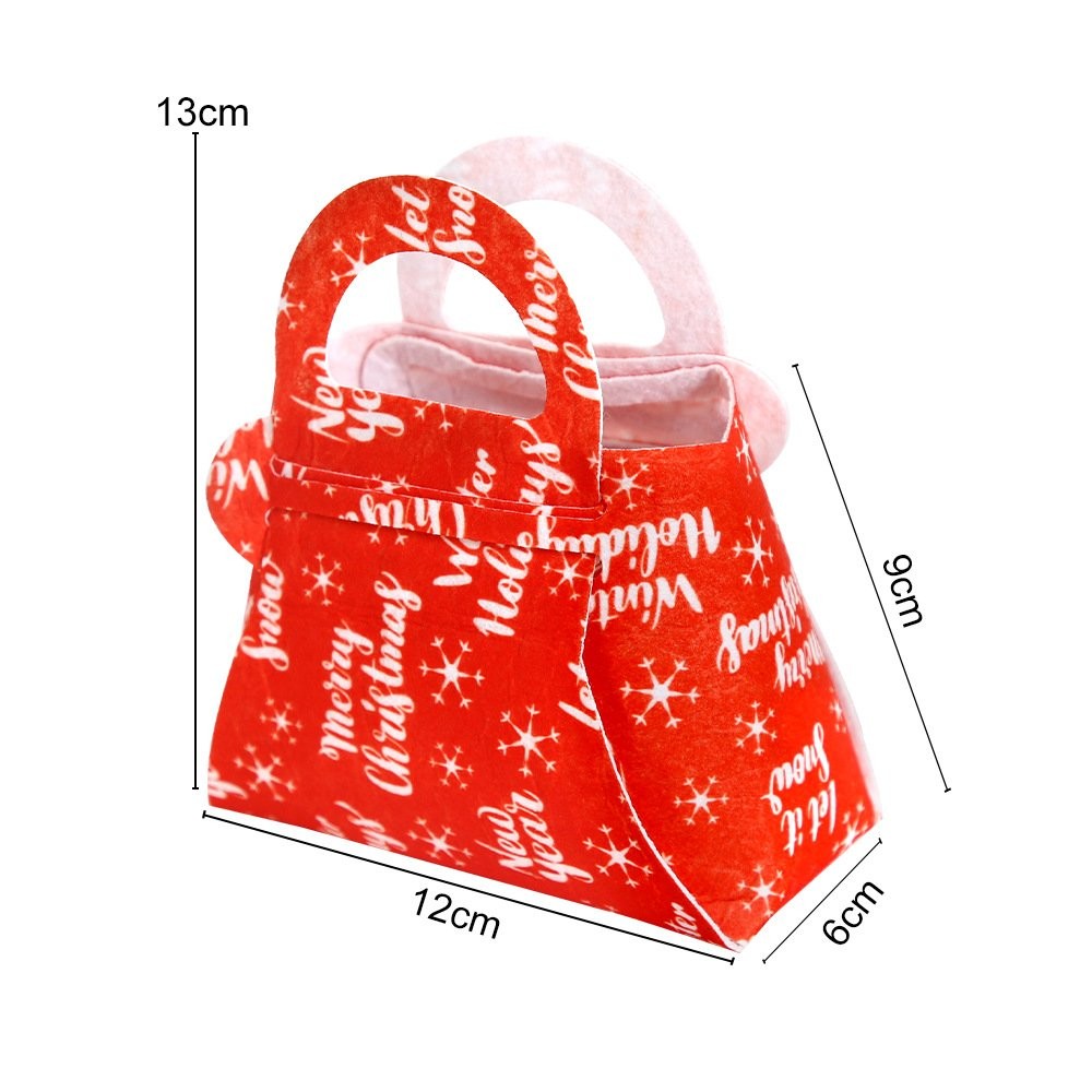 Winter-Holiday White Base Handheld Bag Candy Bag 2