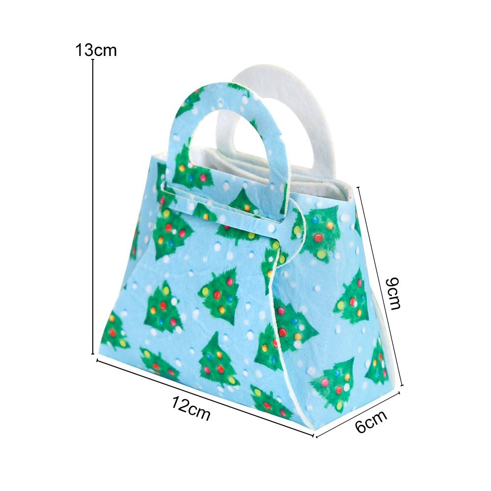 Winter-Holiday White Base Handheld Bag Candy Bag 3