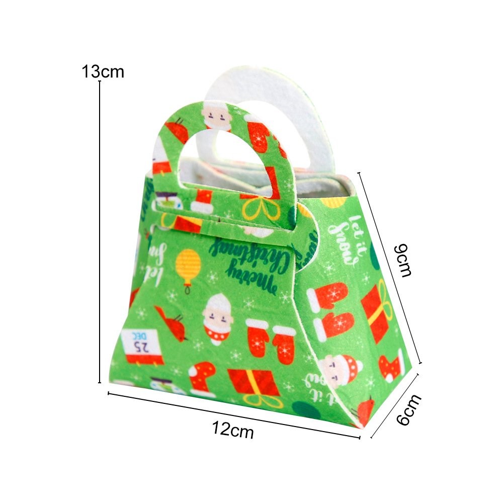 Winter-Holiday White Base Handheld Bag Candy Bag 4