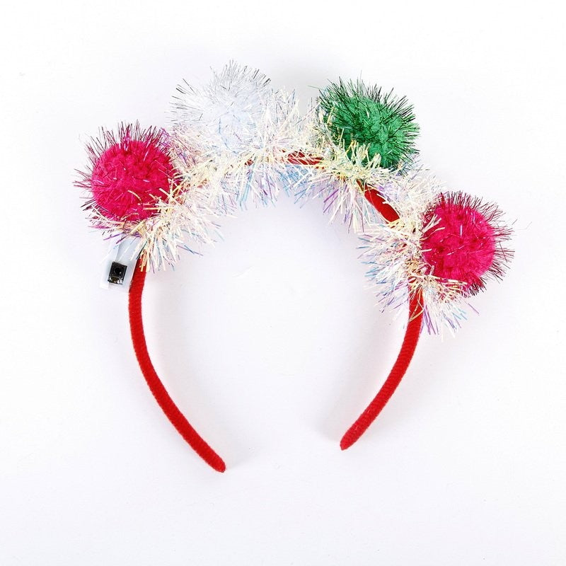 With LED (Shiny Wire Bauble Head Bopper)