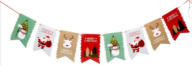 Zigzag Fishtail Bunting (Bell / Reindeer / Tree / Mitten) 5