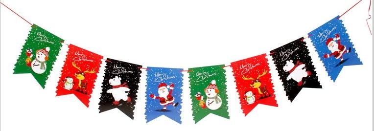Zigzag Fishtail Bunting (Bell / Reindeer / Tree / Mitten) 6